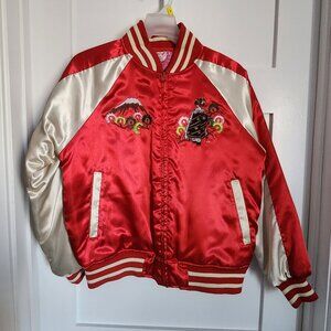 Embroidered Japan Jacket - Vintage Y2K - Sukajan Bomber Jacket